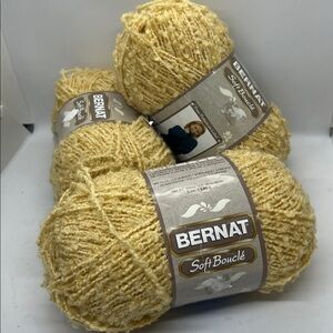 Lot of 3 Skeins Bernat Soft Boucle Yarn NWOT